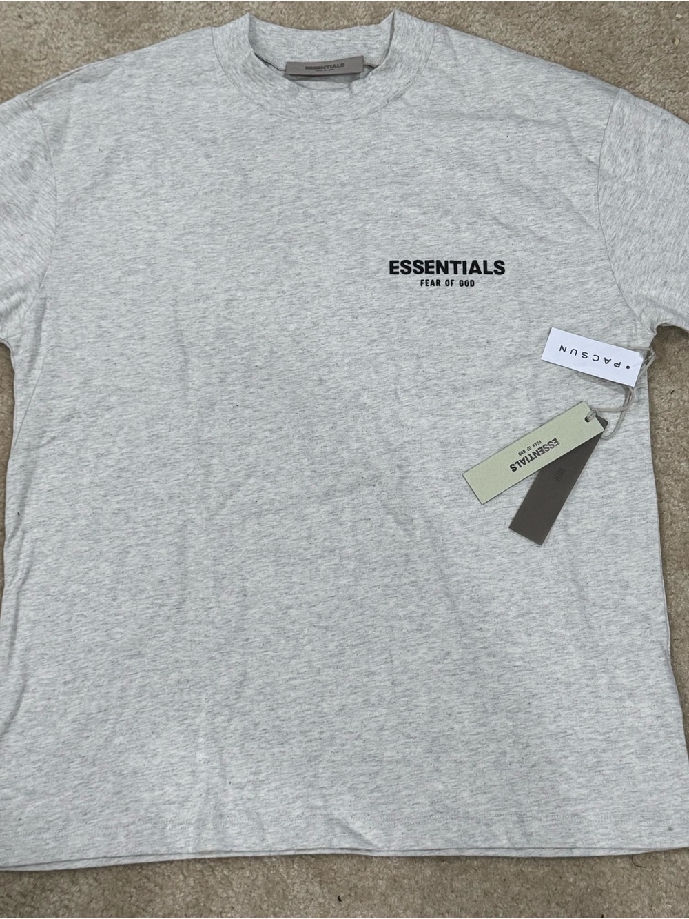 Essentials Fear of God Short Sleeve Crewneck T-Shirt - Light Gray